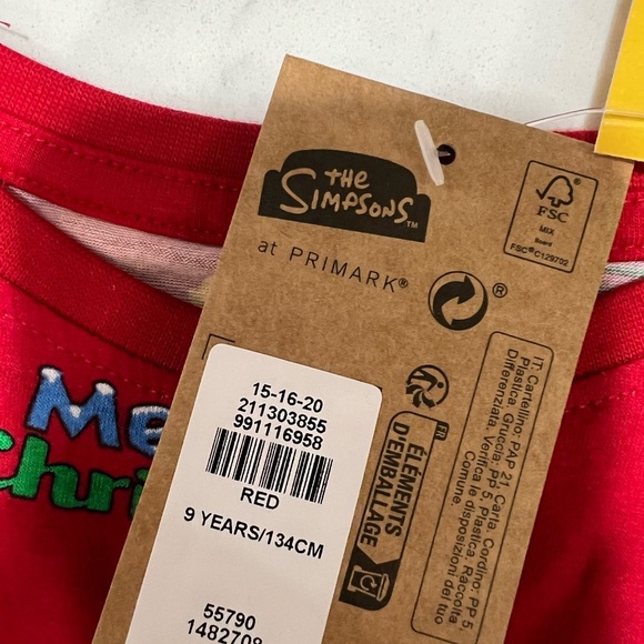 Festive Holiday Kids Pajama Set - Red - Picture 4 of 10